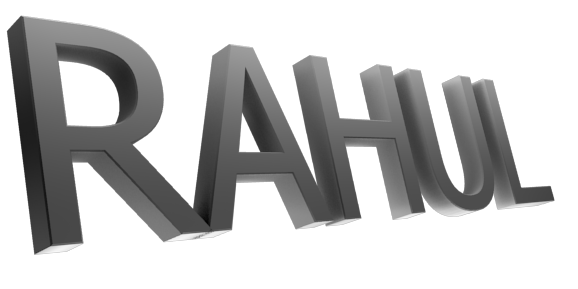 3D Text Maker - Free Online Graphic Design - RAHUL