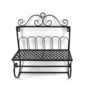 Discount Black Wrought Iron Rustic Hotel Towel Bars