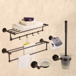 Best Oil Rubbed Bronze 5-set Bathroom Accessory Sets With Hooks