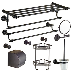 European Style Oil Rubbed Bronze 7-Piece Bathroom Accessory Sets