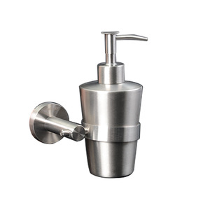 Modern Stainless Steel Round Base Soap Dispensers