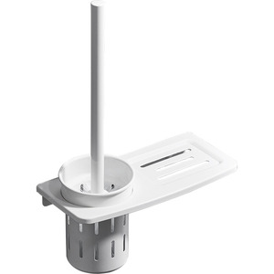 White Wall Mount Free Hole Toilet Brush With Holder Top Rated