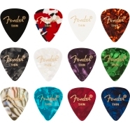 Celluloid Medley Picks, 351 Shape - 12 Pack - Multi-Color