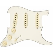 Pre-Wired Strat Pickguard, Hot Noiseless SSS - Parchment