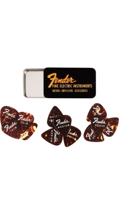 Fender® Fine Electric Pick Tin, 12er Pack - 