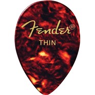 Classic Celluloid Picks, 358 Shape - 12 Pack - Tortoise Shell