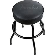 Taburete con logo Fender® negro en relieve, negro - 