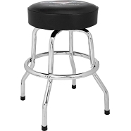 Fender® Custom Shop Chevron Logo Barstool, Black/Chrome - 