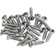 Pickguard - Control Plate Mounting Screws (24) - Chrome