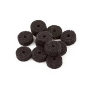 Strap Button Felt Washers - Black