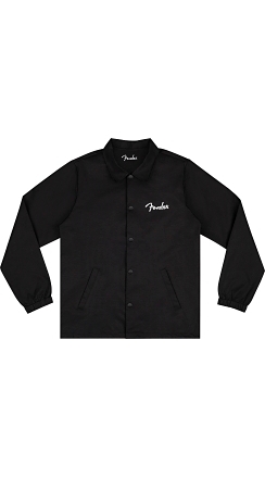 Fender® Spaghetti Logo Coaches Jacket - Black