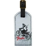 Fender® Vintage Ad Luggage Tags - Motorcycle Graphic