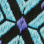 Pasadena Woven Straps - Blue Snowflake