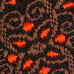 Pasadena Woven Straps - Orange Wallflower