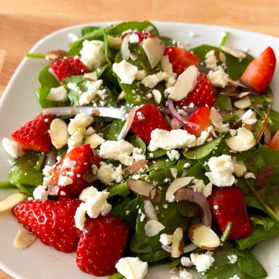 Strawberry Spinach Salad With Feta