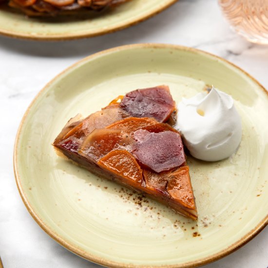 Rainbow Sweet Potato Tarte Tatin