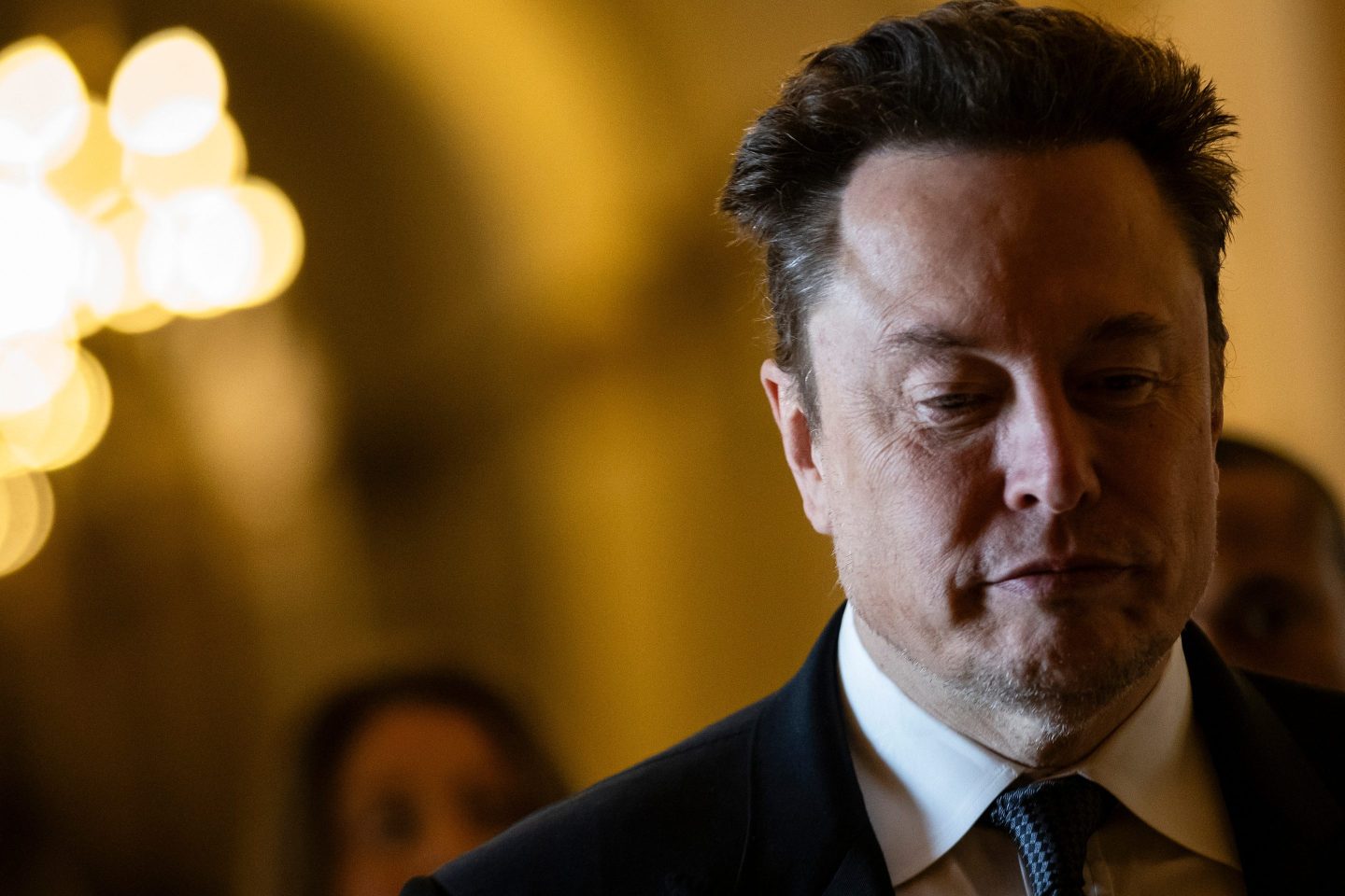 Elon Musk looks downtrodden, because he is