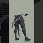 Jett Valorant Pixel Art in Among Us #shorts