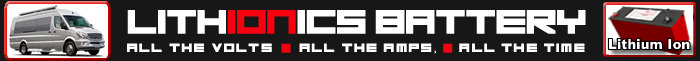 Lightweight, high performance Lithionics lithium ion deep cycle batteries for recreational vehicles and travel trailers, marine including yachts and sailboats, solar power systems and industrial projects