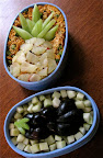 pineapple eggplant design bento