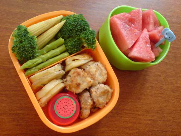 chicken nugget bento