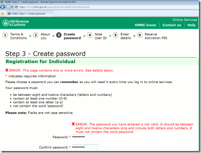 password-hmrc