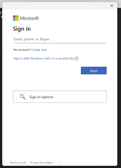 Microsoft account