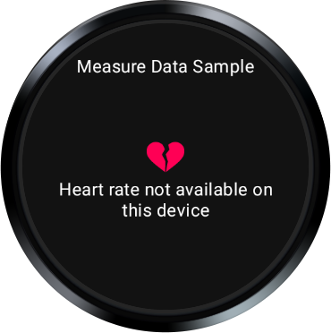 heart rate unavailable screenshot
