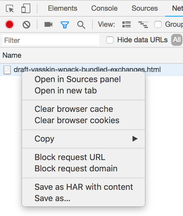 generating har with devtools