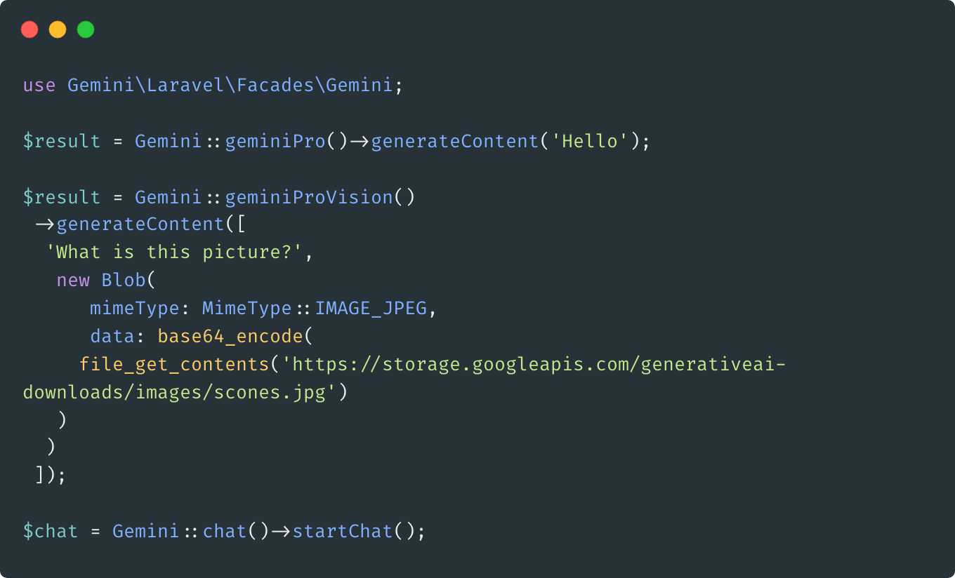 Google Gemini PHP for Laravel