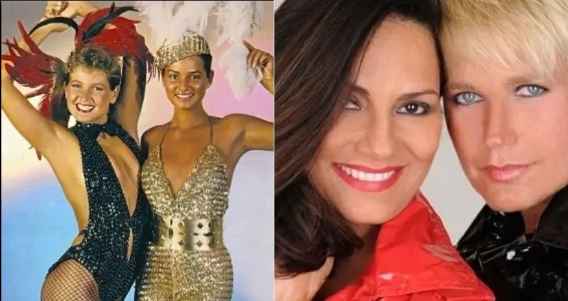 Xuxa e Luiza Brunet se conheceram em trabalhos como modelos e, na TV, expuseram de décadas para cá abusos sexuais e verbais que já sofreram — Foto: Reprodução/Twitter e Blad Meneghel