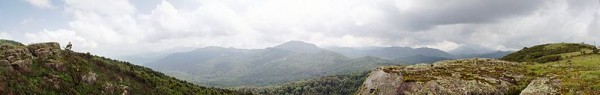 Panoramic from the top of Mount Kinyeti in South Sudan, looking further into the country. Photo by AIMikhin.