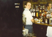 Branson-behind the bar