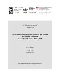 Icon image Access to markets for smallholder farmers in Alto Molócue and Molumbo, Mozambique: Mid-term impact evaluation of INOVAGRO II