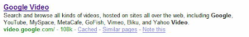 Snippet showing quality meta description