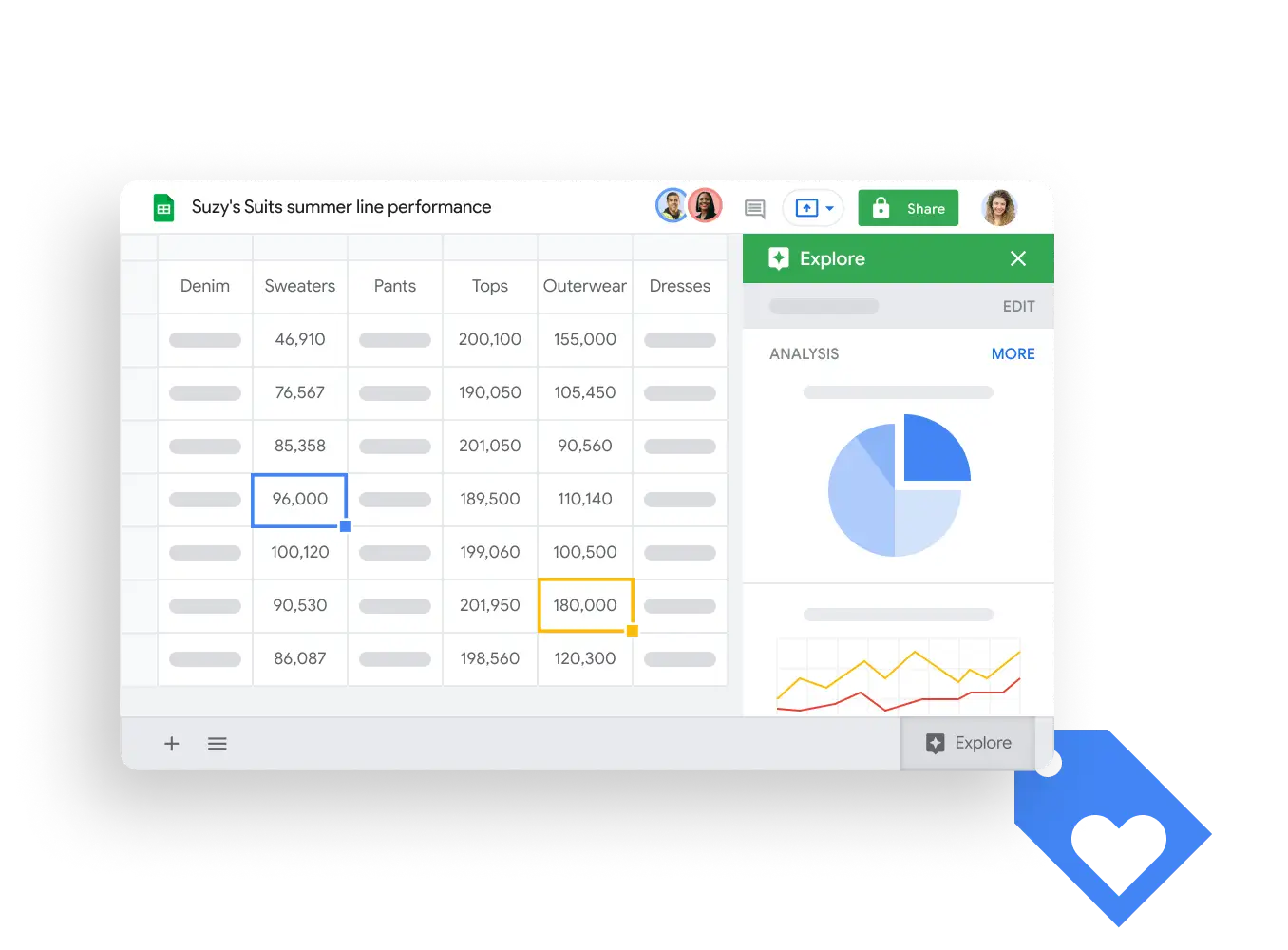 Workspace illustrative graphic – searching for a file in Google Drive