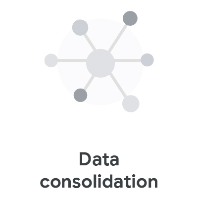 Data consolidation icon
