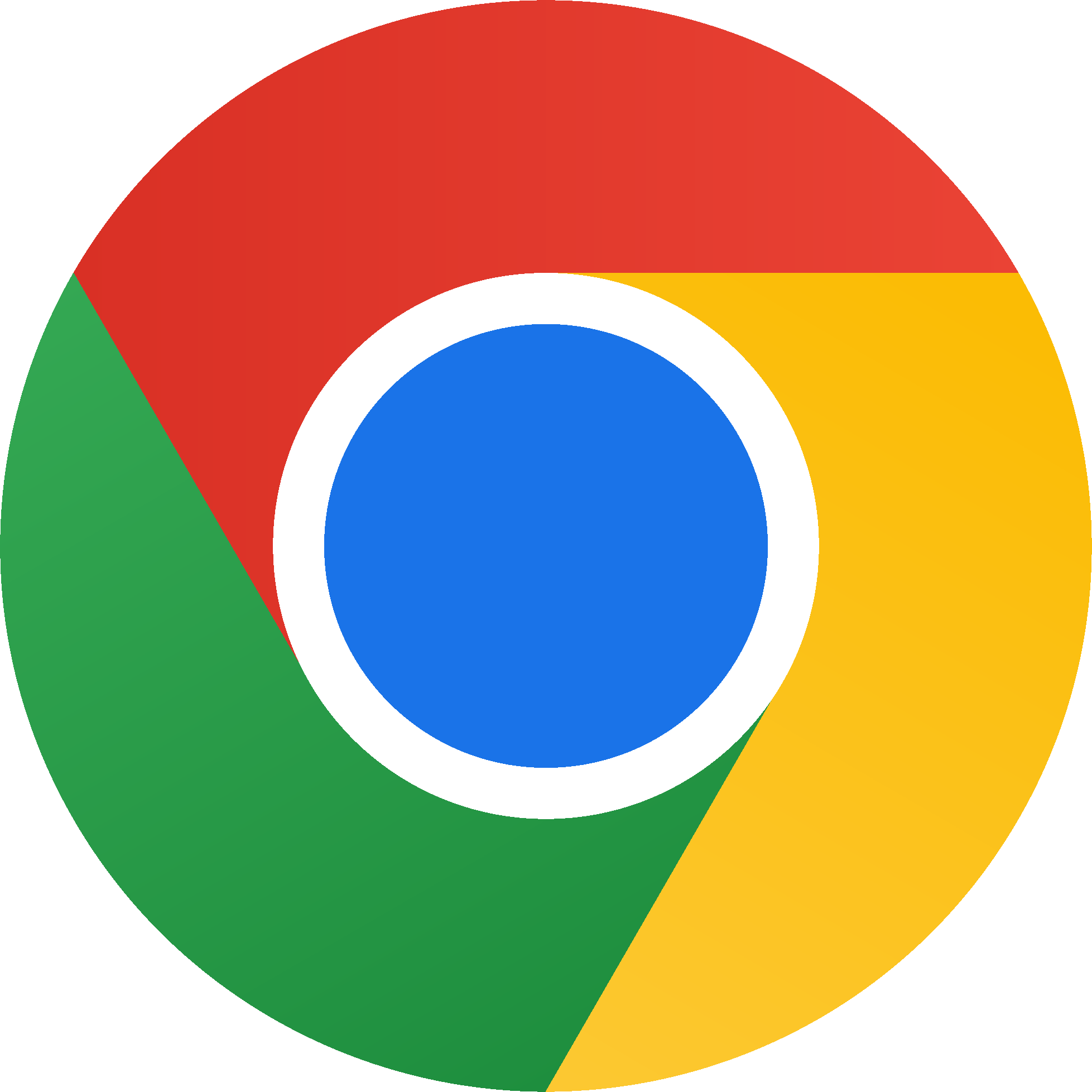 Logo della versione stabile di Chrome.