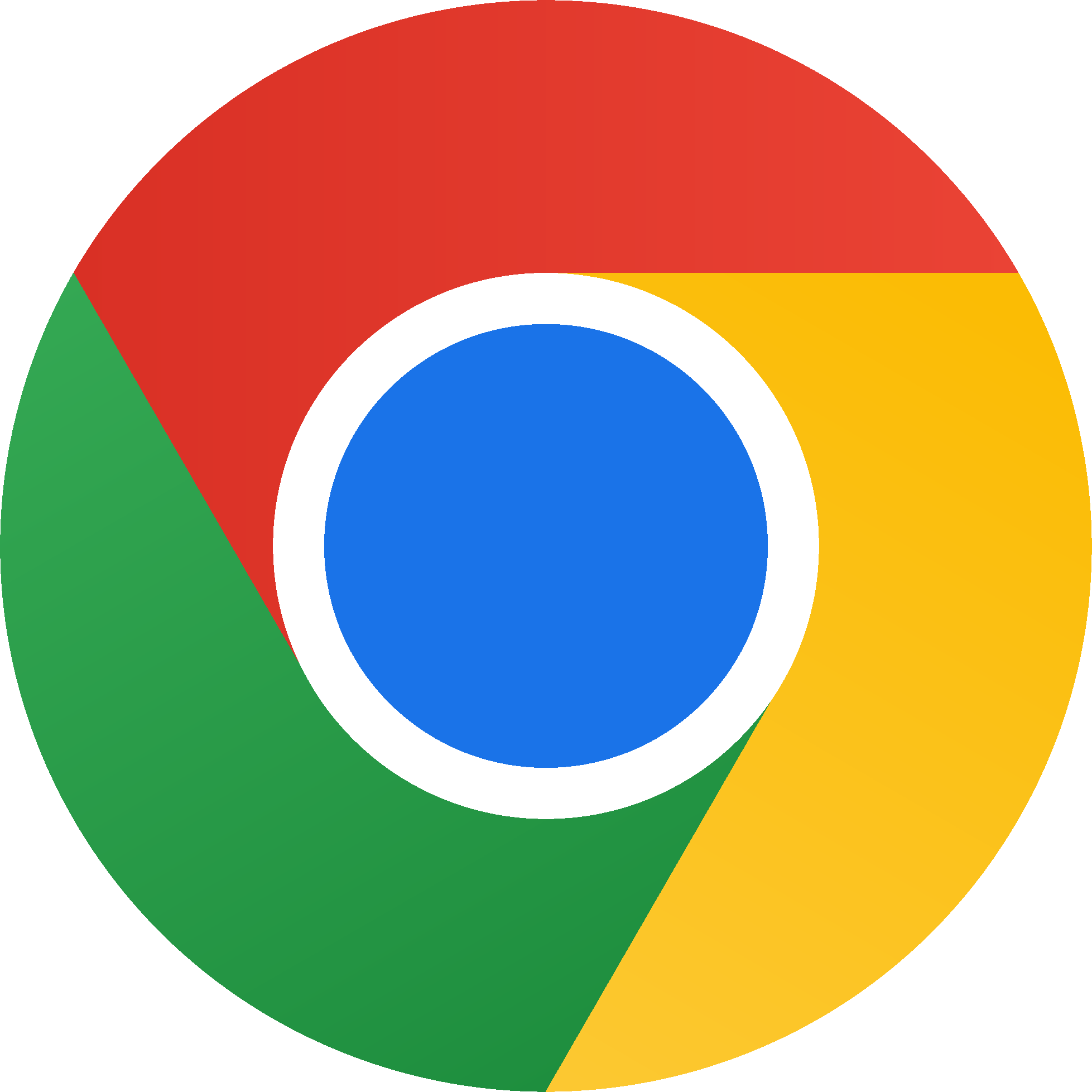 Logo de la version stable de Chrome.