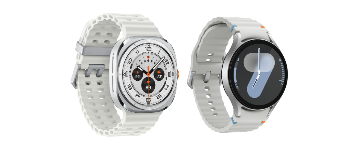 Galaxy Watch Ultra (left) and Galaxy Watch7 (right)