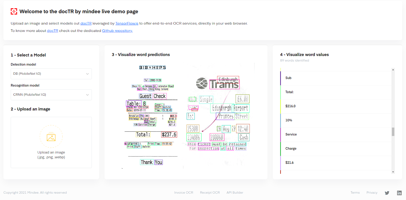 OCR in the browser using TensorFlow.js