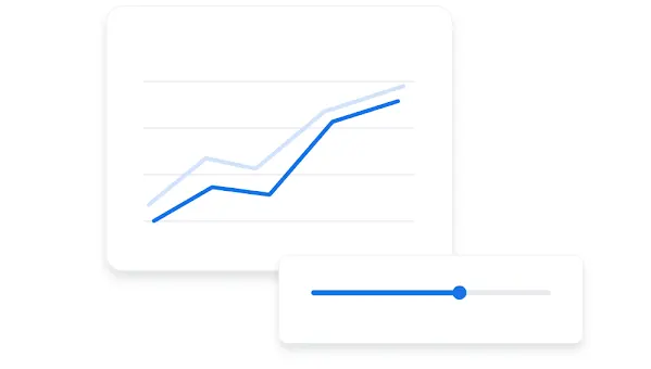 Um gráfico que mostra a performance ao longo do tempo