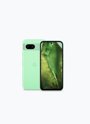 Google Pixel 8a の前面と背面