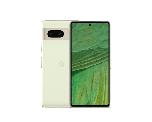 Google Pixel 7（Lemongrass）の前面と背面