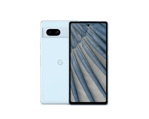 Google Pixel 7a の前面と背面