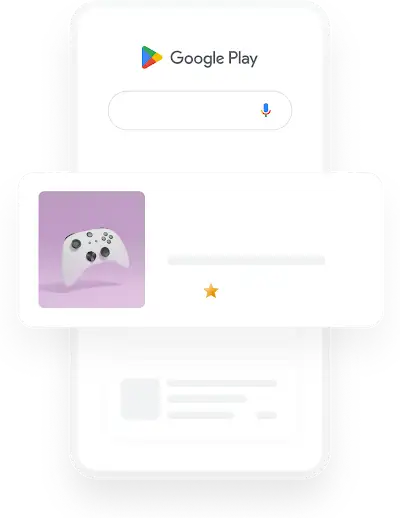 顯示於 Google Play 的遊戲廣告範例