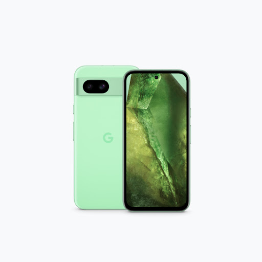 Google Pixel 8a の前面と背面