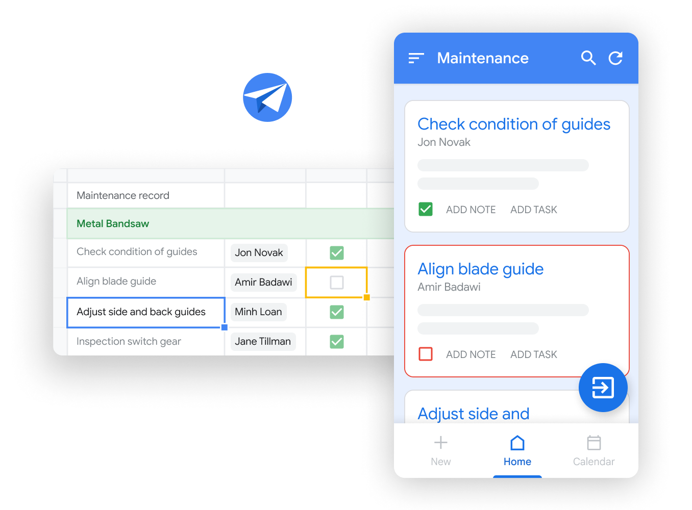 Gráfico ilustrativo do Workspace: busca de um arquivo no Google Drive