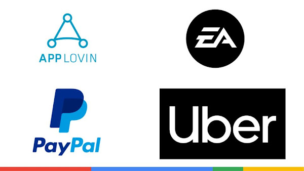 公司徽标 applovin EA PayPal uber