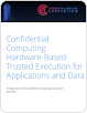 Thumbnail sampul laporan, yang bertuliskan Confidential Computing: Hardware-Based Trusted Execution for Applications and Data